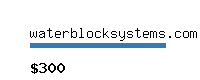 waterblocksystems.com Website value calculator