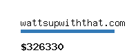 wattsupwiththat.com Website value calculator