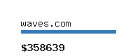 waves.com Website value calculator