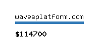 wavesplatform.com Website value calculator