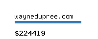 waynedupree.com Website value calculator