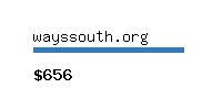 wayssouth.org Website value calculator