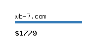 wb-7.com Website value calculator