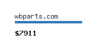 wbparts.com Website value calculator