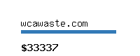 wcawaste.com Website value calculator