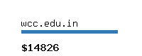 wcc.edu.in Website value calculator