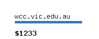 wcc.vic.edu.au Website value calculator