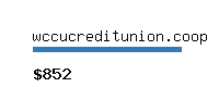 wccucreditunion.coop Website value calculator