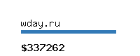 wday.ru Website value calculator