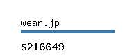 wear.jp Website value calculator