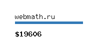 webmath.ru Website value calculator