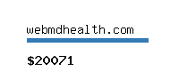 webmdhealth.com Website value calculator