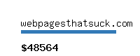 webpagesthatsuck.com Website value calculator