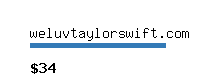 weluvtaylorswift.com Website value calculator