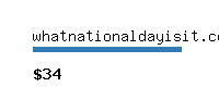 whatnationaldayisit.com Website value calculator