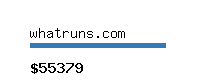 whatruns.com Website value calculator