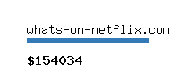 whats-on-netflix.com Website value calculator