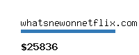 whatsnewonnetflix.com Website value calculator