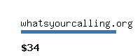 whatsyourcalling.org Website value calculator