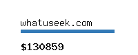 whatuseek.com Website value calculator