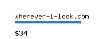 wherever-i-look.com Website value calculator