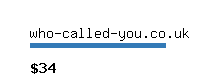 who-called-you.co.uk Website value calculator