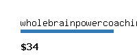 wholebrainpowercoaching.com Website value calculator