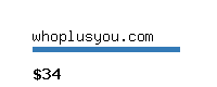 whoplusyou.com Website value calculator