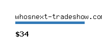 whosnext-tradeshow.com Website value calculator