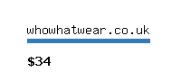 whowhatwear.co.uk Website value calculator