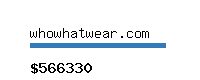 whowhatwear.com Website value calculator