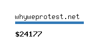 whyweprotest.net Website value calculator