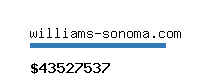 williams-sonoma.com Website value calculator