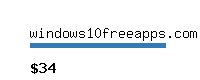 windows10freeapps.com Website value calculator