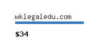 wklegaledu.com Website value calculator