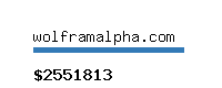 wolframalpha.com Website value calculator