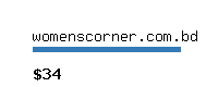 womenscorner.com.bd Website value calculator