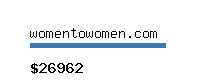 womentowomen.com Website value calculator