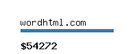 wordhtml.com Website value calculator