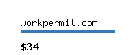 workpermit.com Website value calculator