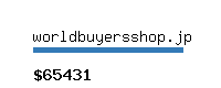 worldbuyersshop.jp Website value calculator