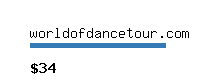 worldofdancetour.com Website value calculator