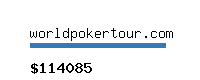 worldpokertour.com Website value calculator