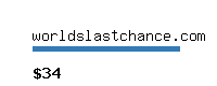 worldslastchance.com Website value calculator