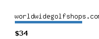 worldwidegolfshops.com Website value calculator