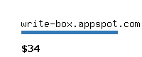 write-box.appspot.com Website value calculator