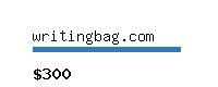 writingbag.com Website value calculator