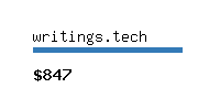 writings.tech Website value calculator