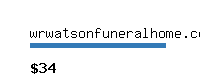 wrwatsonfuneralhome.com Website value calculator