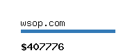 wsop.com Website value calculator